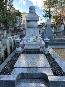 墓石クリーニング後