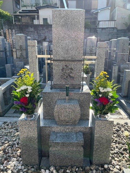 善衛門の墓石クリーニング