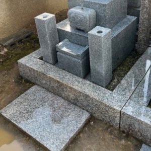 善衛門_墓石クリーニング_プロ仕上げコース作業後