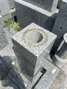 善衛門_墓石クリーニング前