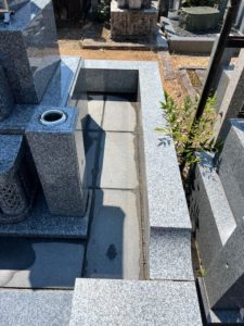 善衛門_墓石クリーニング作業後